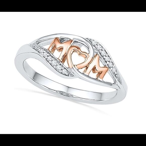 Rose Gold PLATED CZ Diamond Ring Great Mother’s Day Gift 🎁 - Picture 2 of 2